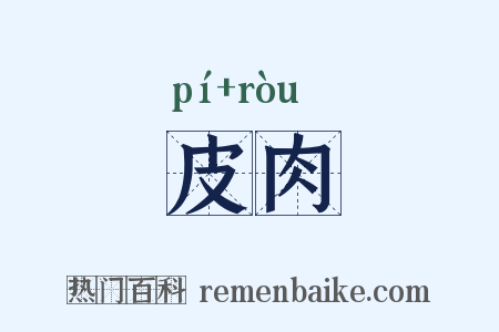 皮肉是什么意思的图片